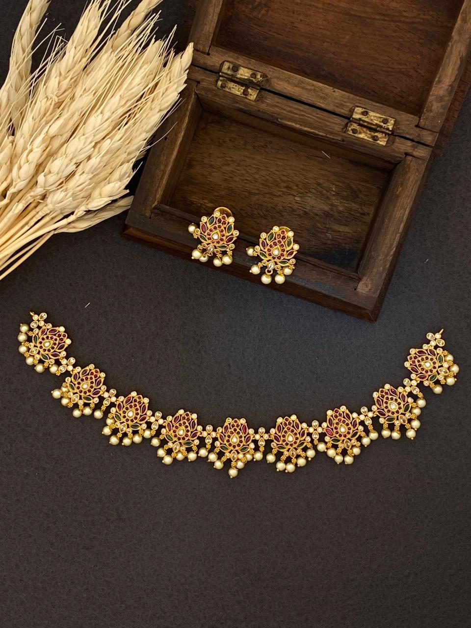 Premium lotus necklace - JW94A