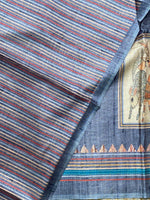 Grey Semi tusser silk saree - KRUPT7