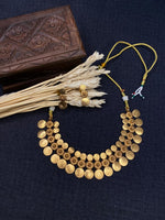 Double layered coin necklace-JW122A