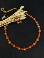 Coral bead choker- JW134A