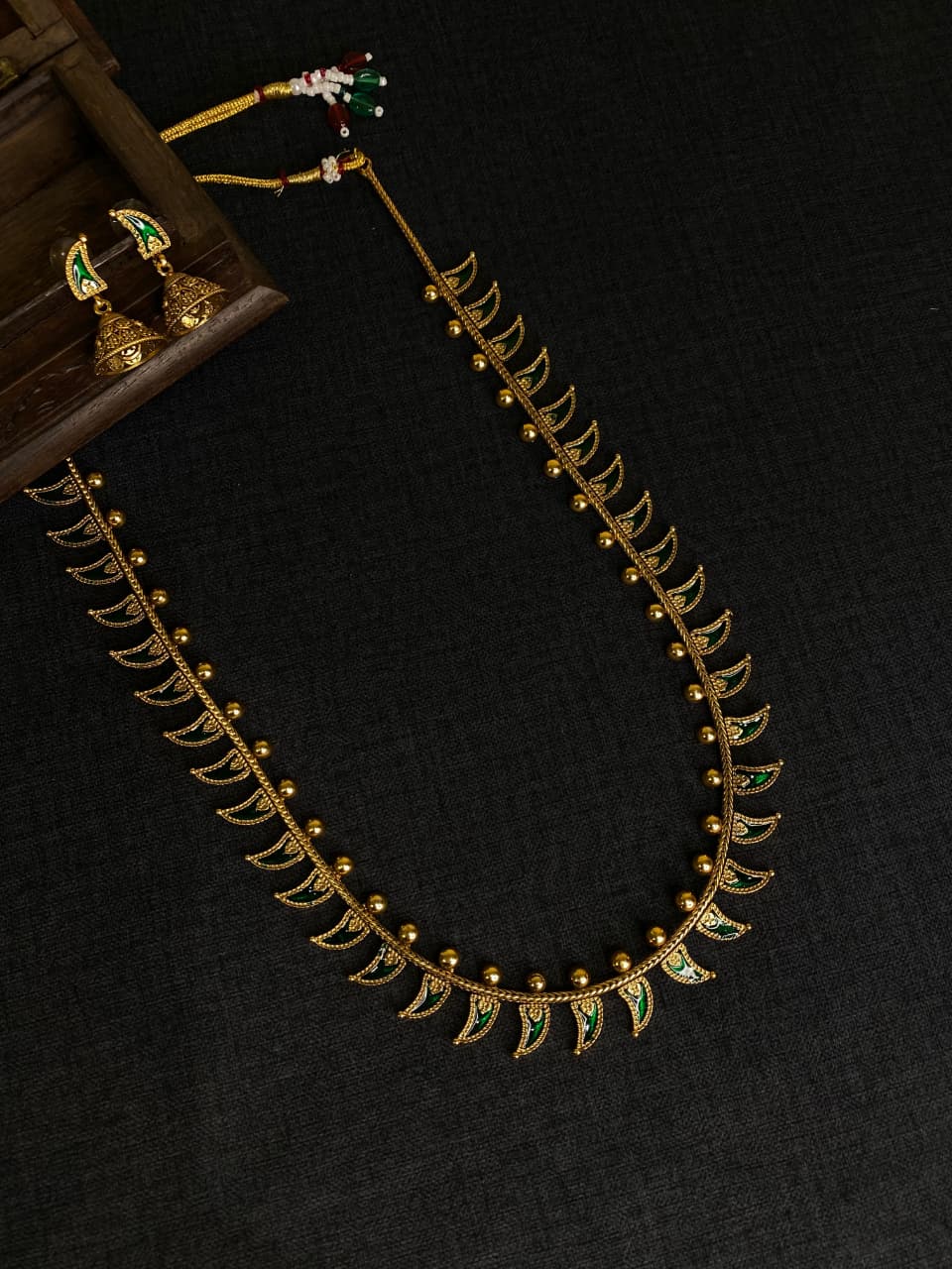 antique green long haram - JWH4B