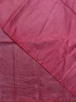 Dark Pink Tusser silk saree -SOT10