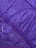 Violet Tusser silk saree -SOT7