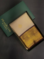 Beige and Deep purple kanchipuram silk saree- PSSR248