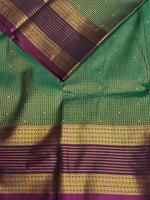 Green and Purple kanchipuram silk saree- PSSR254