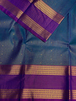 Blue and Violet kanchipuram silk saree- PSSR255