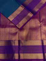 Blue and Violet kanchipuram silk saree- PSSR255