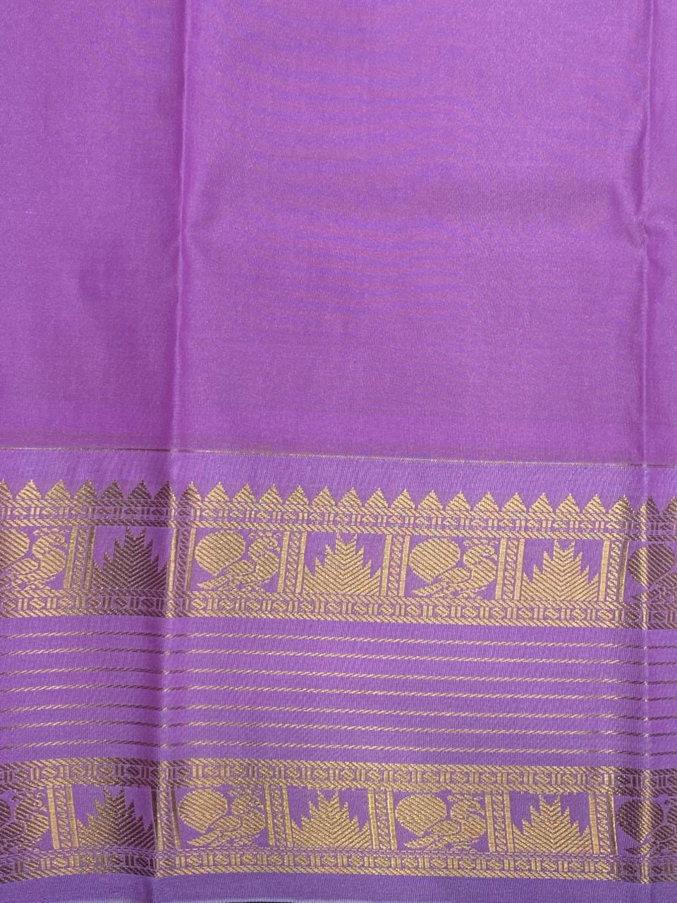 Maroon and Lavender kanchipuram silk saree- PSSR257