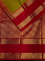 Olive Green and magenta kanchipuram silk saree- PSSR258