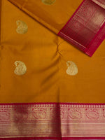 Yellow and Magenta kanchipuram silk saree- PSSR262
