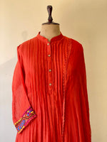 Orange Pure mul chanderi salwar set -SMUL41- SIZE44