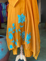 Yellow Pure mul chanderi salwar set -SMUL42- SIZE44