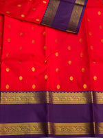 Red and Purple kanchipuram silk saree- PSSR280