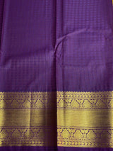 Yellow and Violet kanchipuram silk saree- PSSR294