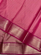 Onion Pink and Purple semi Banarasi silk saree -MPS38
