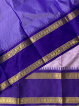 Pink and Violet semi Banarasi silk saree -PIH41