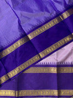 Pink and Violet semi Banarasi silk saree -PIH41