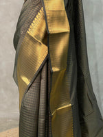 Deep Olive green banarasi silksaree - RUK2E