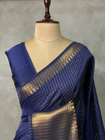Navy Blue banarasi silksaree - RUK2I -IH