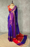 Blue semi Banarasi silk saree -PIH45