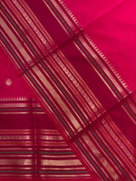 Rani Pink semi Banarasi silk saree -PIH42B