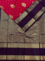 Magenta and Deep purple kanchipuram silk saree- PSSR286