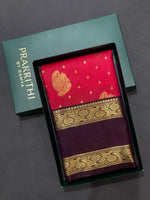 Magenta and Deep purple kanchipuram silk saree- PSSR286