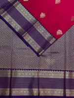 Magenta and Violet kanchipuram silk saree- PSSR287