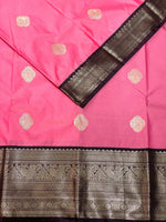 Pink and Brown kanchipuram silk saree- PSSR291