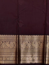 Pink and Brown kanchipuram silk saree- PSSR291