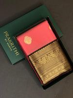 Pink and Brown kanchipuram silk saree- PSSR291