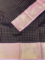 Brown and Pink kanchipuram silk saree- PSSR239