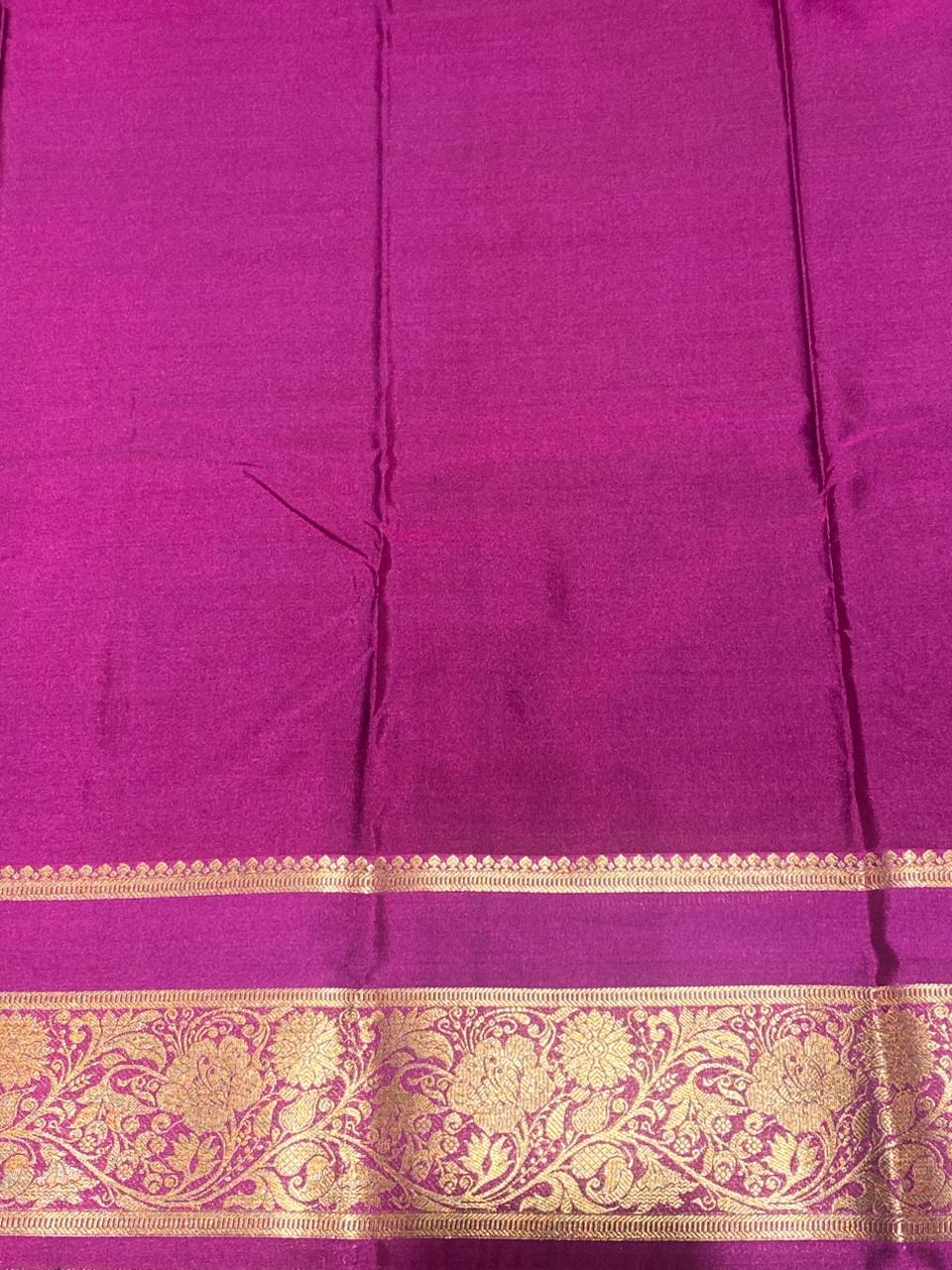 Green and Magenta kanchipuram silk saree- PSSR243