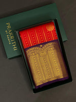 Red and Purple kanchipuram silk saree- PSSR246