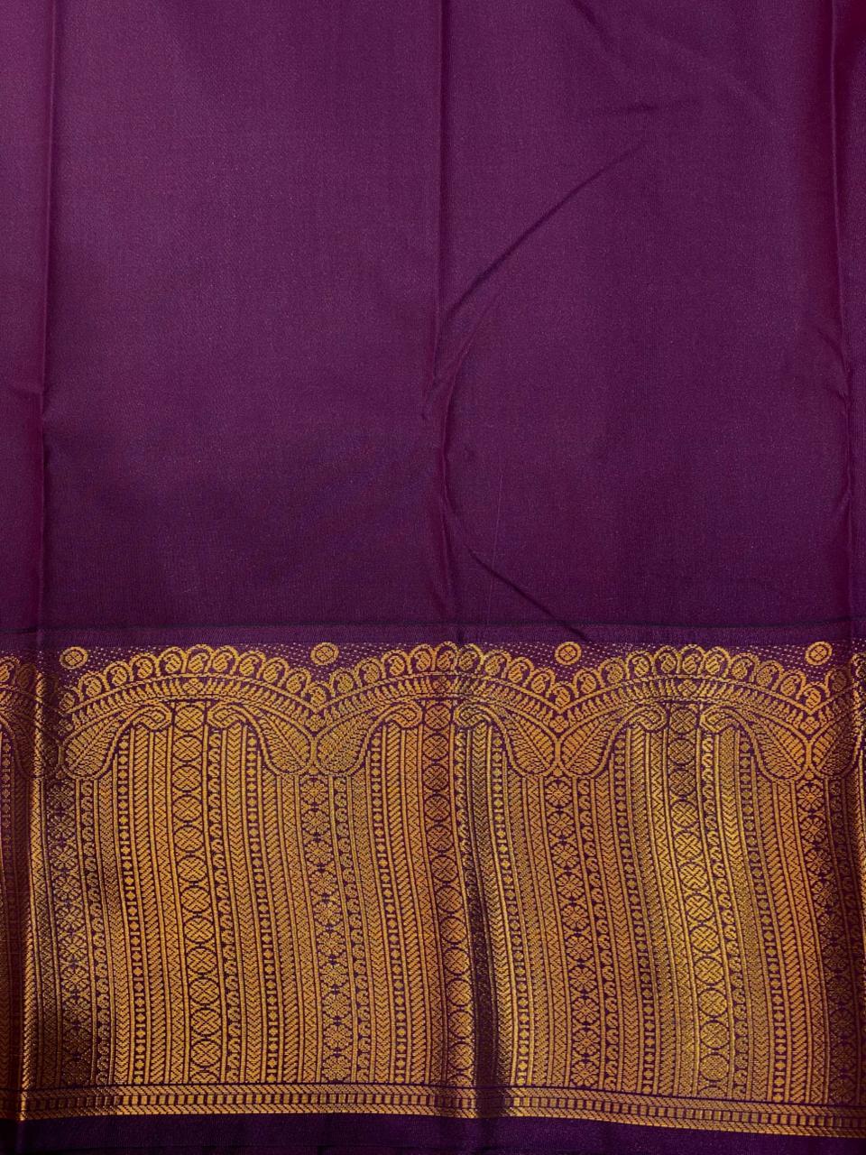Red and Purple kanchipuram silk saree- PSSR246
