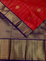 Red and Purple kanchipuram silk saree- PSSR246