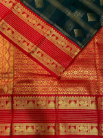 Green and Red kanchipuram silk saree- PSSR257