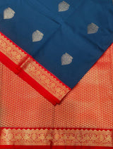 Peacock blue and Magenta kanchipuram silk saree- PSSR274