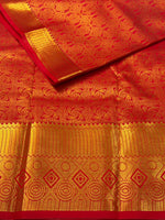 Red Bridal kanchipuram silk saree- PBRIDE2