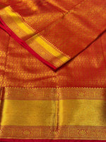 Orange Bridal kanchipuram silk saree- PBRIDE5