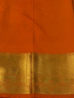 Orange Bridal kanchipuram silk saree- PBRIDE4