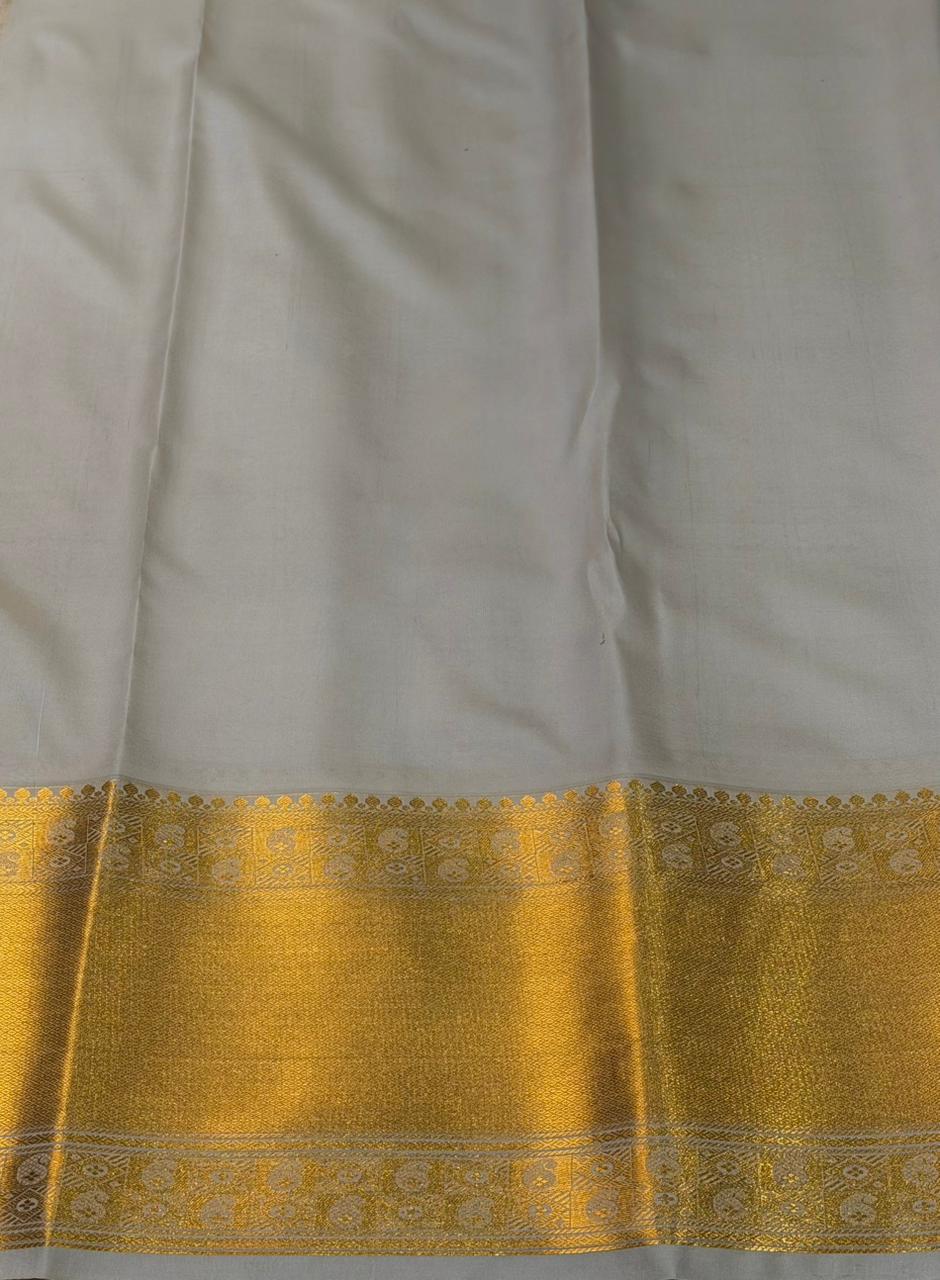 Sandal Bridal kanchipuram silk saree- PBRIDE6