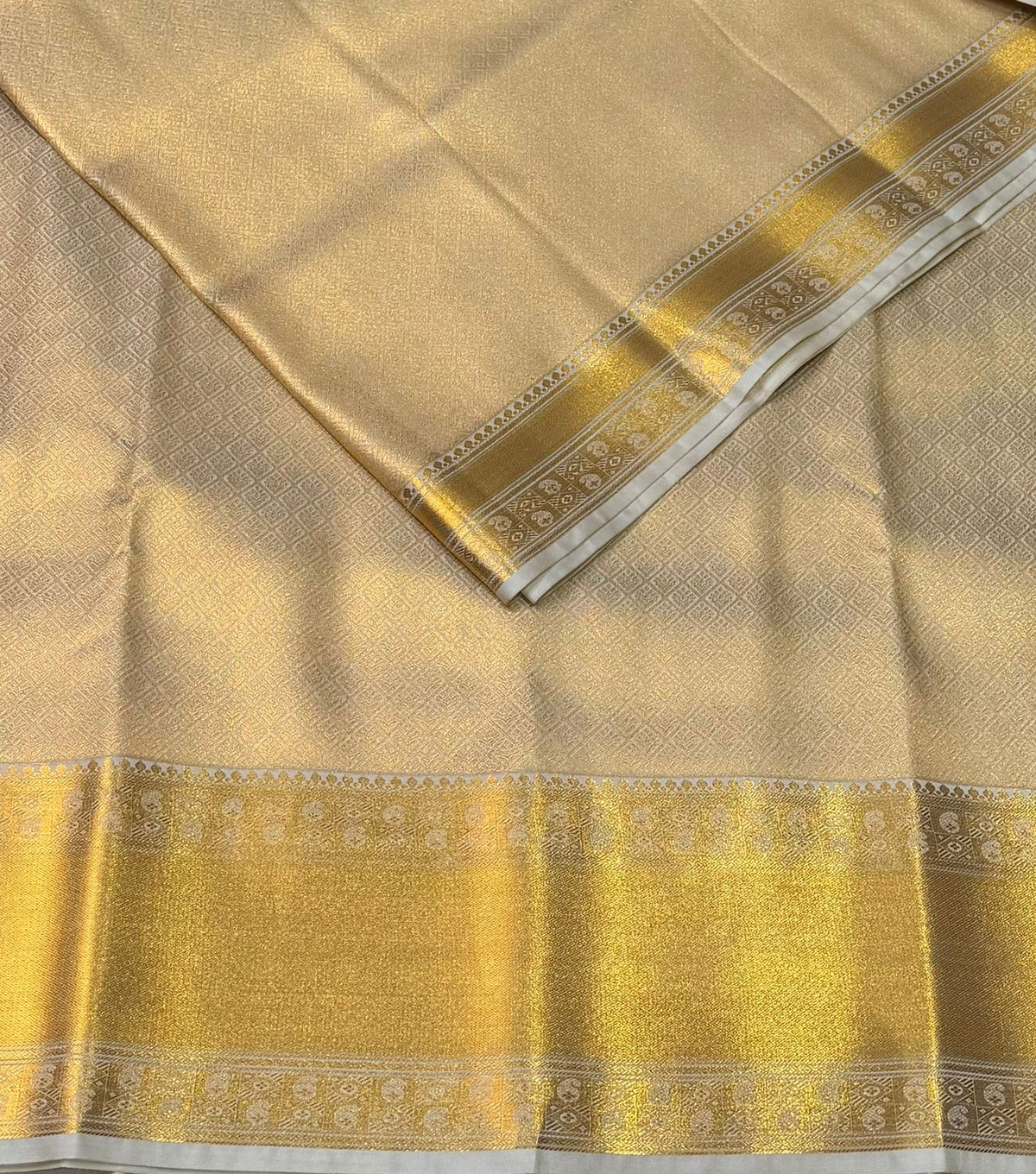 Sandal Bridal kanchipuram silk saree- PBRIDE6