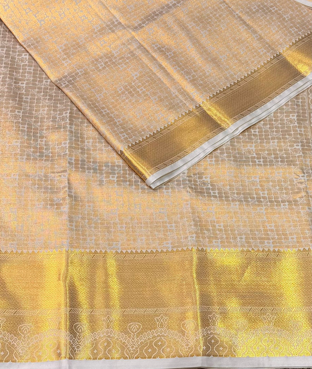 Sandal Bridal kanchipuram silk saree- PBRIDE8