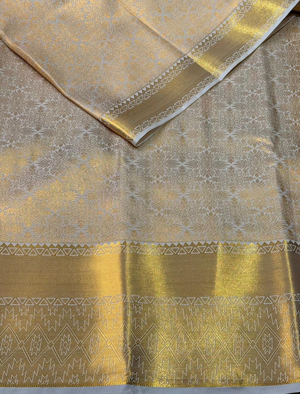 Sandal Bridal kanchipuram silk saree- PBRIDE11