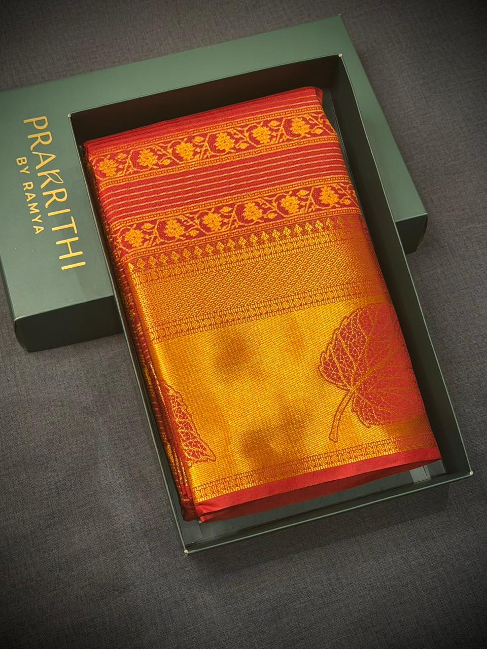 Maroon Bridal kanchipuram silk saree- PBRIDE12