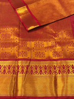 Maroon Bridal kanchipuram silk saree- PBRIDE15