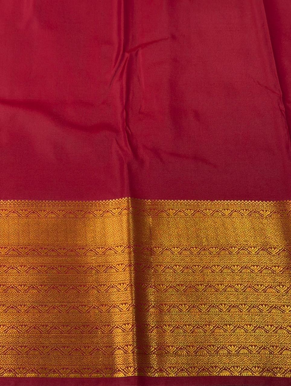 Maroon Bridal kanchipuram silk saree- PBRIDE17
