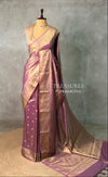 Pinkish Lavender Pure Tissue banarasi saree- PSTBN15