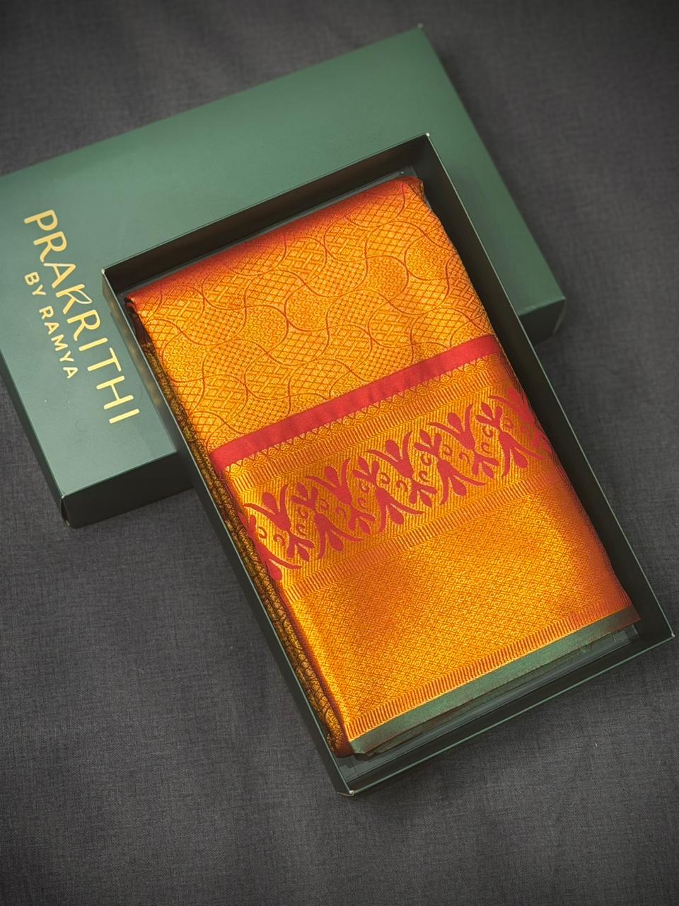 Maroon Bridal kanchipuram silk saree- PBRIDE19
